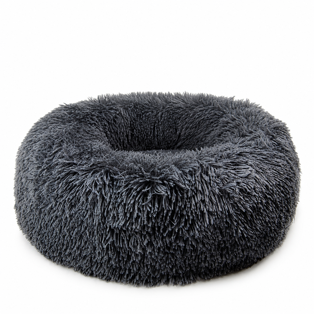Calming Plush Donut Dog Bed – Ultra-Soft Anxiety Relief Bed