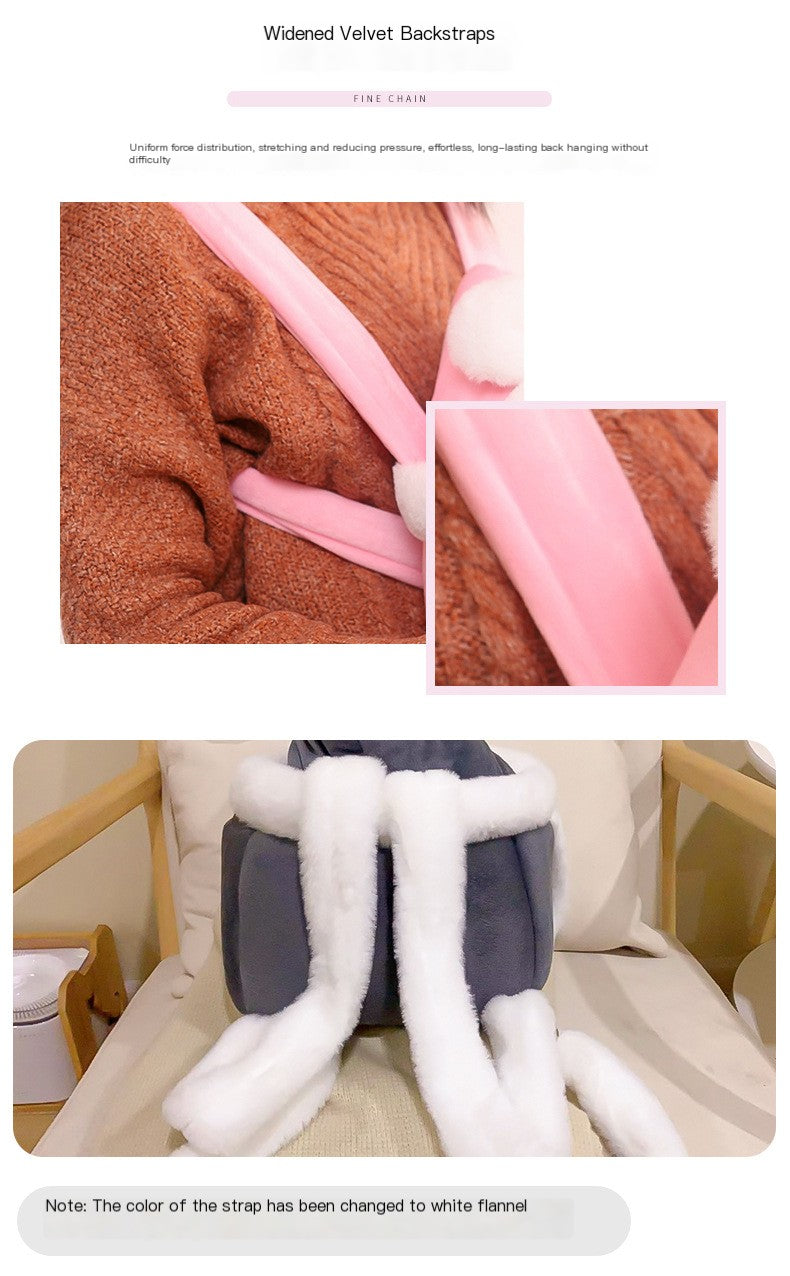Cozy Cat Carrier Backpack – Soft Plush Travel Sling & Calming Pet Bed (4–12 lbs)