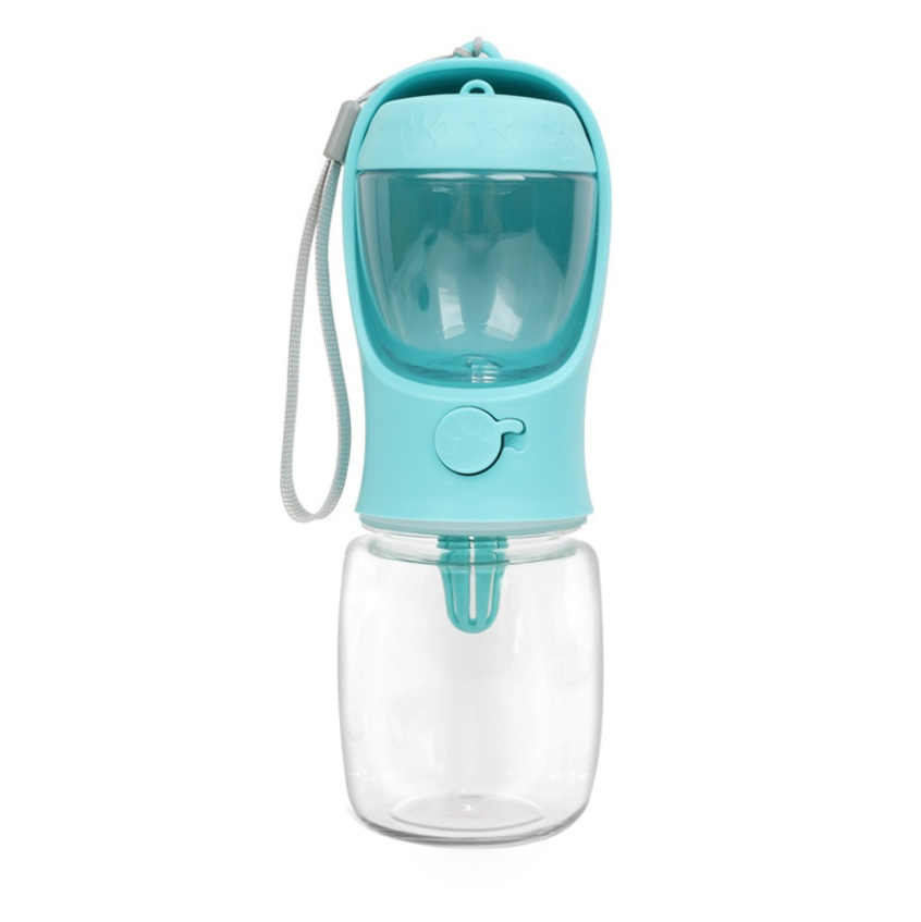 Portable 2-in-1 Pet Water Bottle with Food Container – Travel Hydration & Feeding Solution