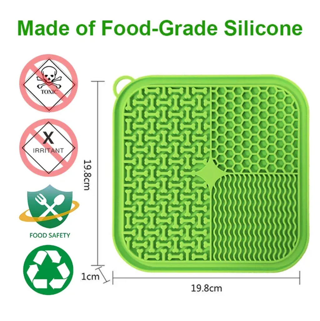 Dog Lick Pad with Suction for Slow Feeding and Calming