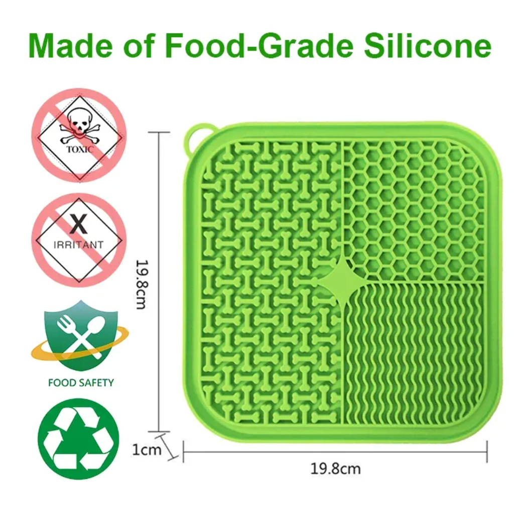 Dog Lick Pad with Suction for Slow Feeding and Calming