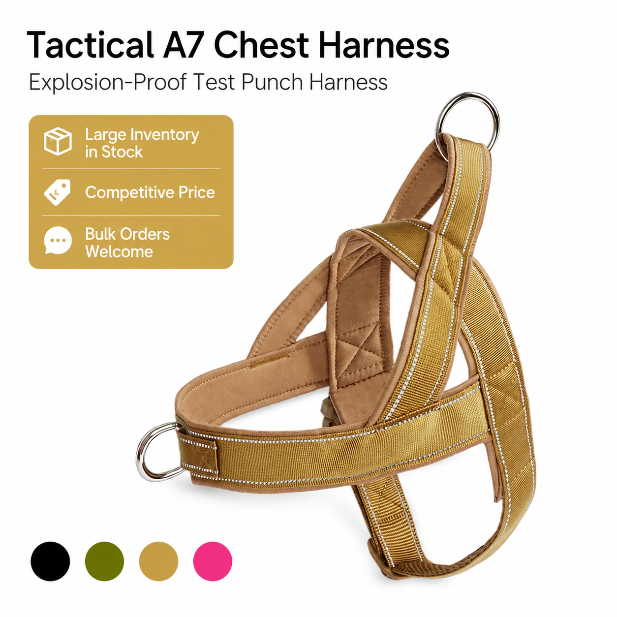 Tactical Dog Harness’s & Leash’s – Adjustable, Durable & Comfortable (Small-Large Dogs)