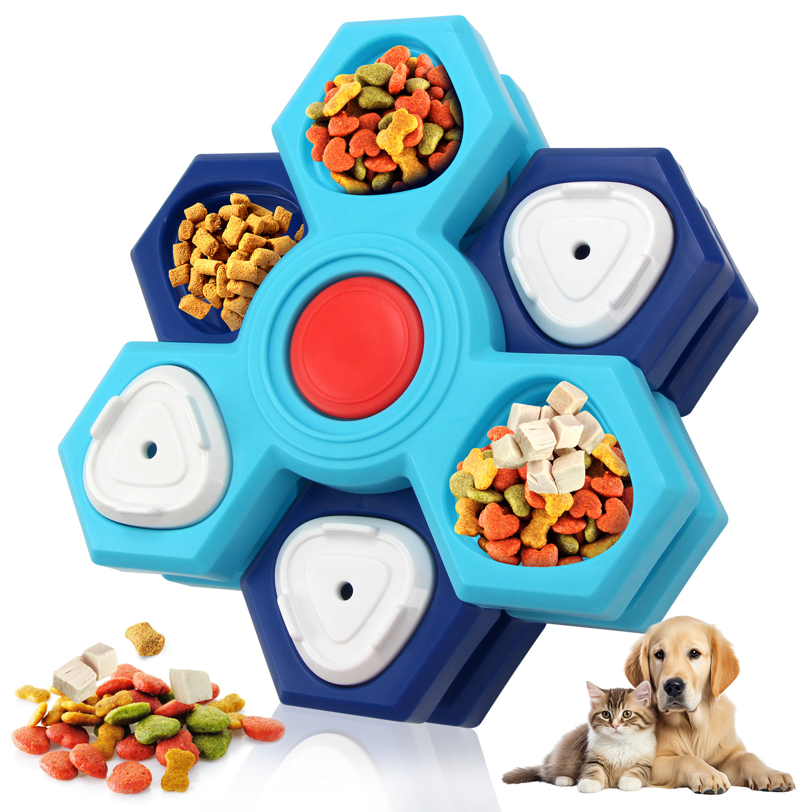 Interactive Dog Puzzle Feeder – Slow Feed & Mental Stimulation Toy