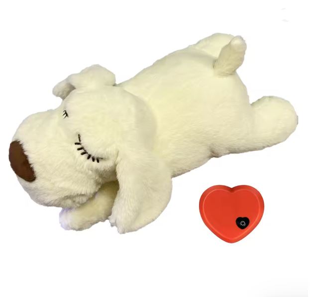 Heartbeat Calming Plush Toy – Anxiety Relief Companion for Dogs & Puppies