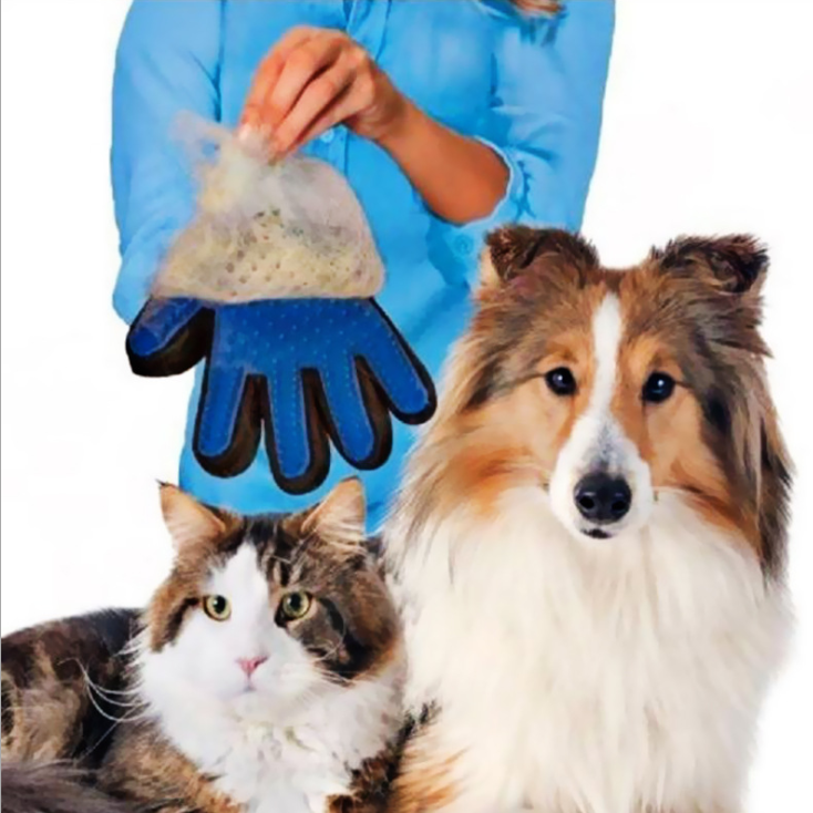 Pet Grooming Glove for Dogs and Cats – Gentle Deshedding and Cleaning Brush