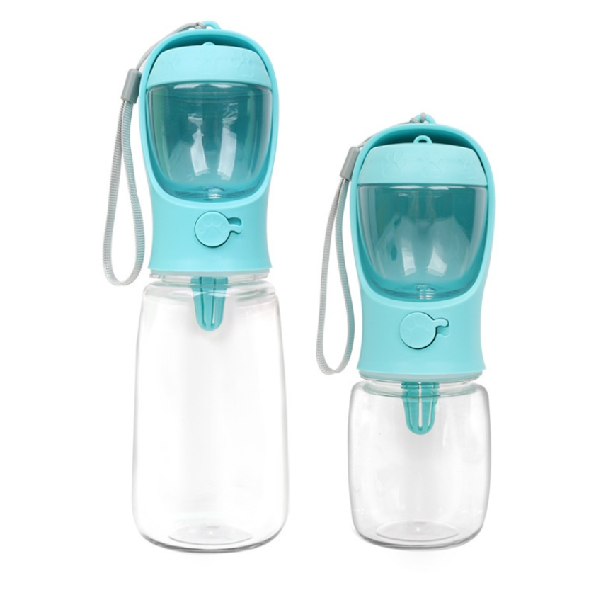 Portable 2-in-1 Pet Water Bottle with Food Container – Travel Hydration & Feeding Solution