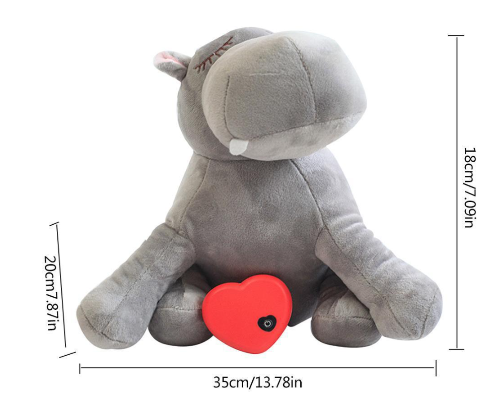 Heartbeat Calming Plush Toy – Anxiety Relief Companion for Dogs & Puppies