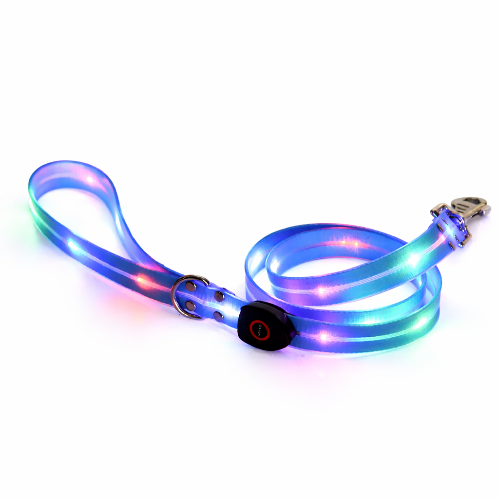 Rechargeable LED Dog Collars & Leashes – Night Safety Collection