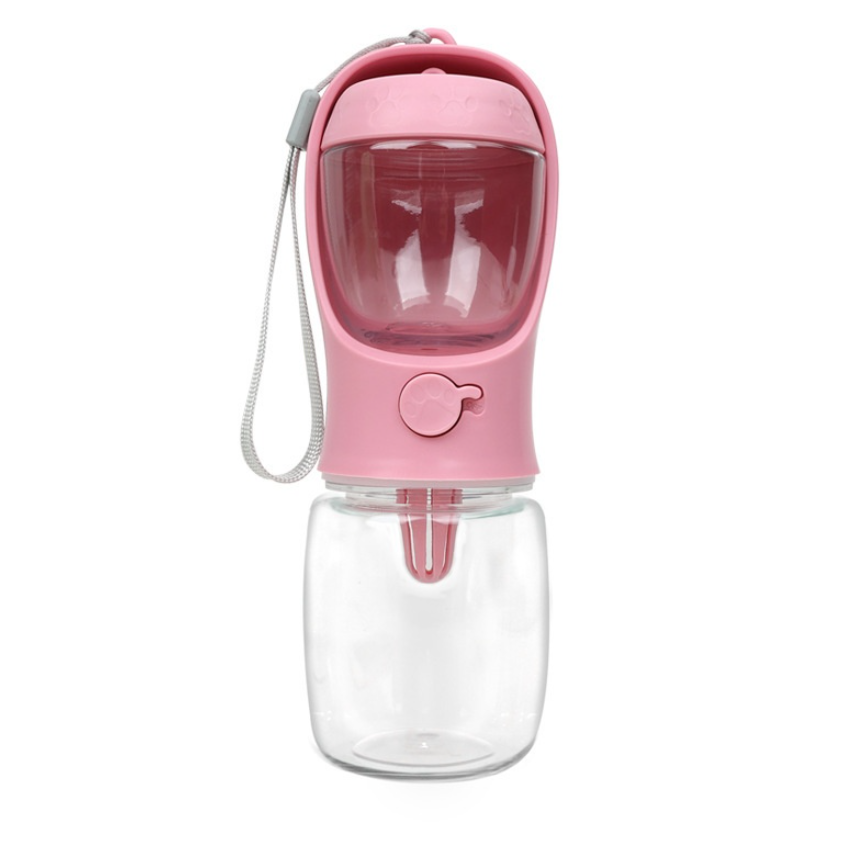 Portable 2-in-1 Pet Water Bottle with Food Container – Travel Hydration & Feeding Solution
