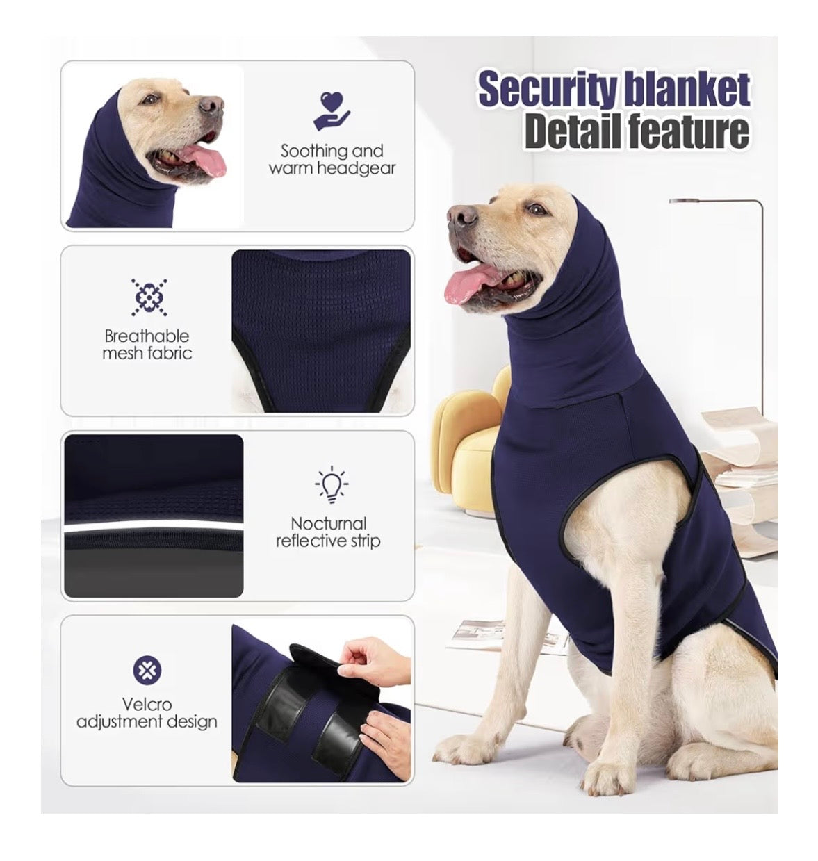 Comfort Dog Anti Anxiety Soothing Wrap Jacket
