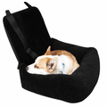 Dog Car Seat Booster with Safety Strap for Secure and Comfortable Travel