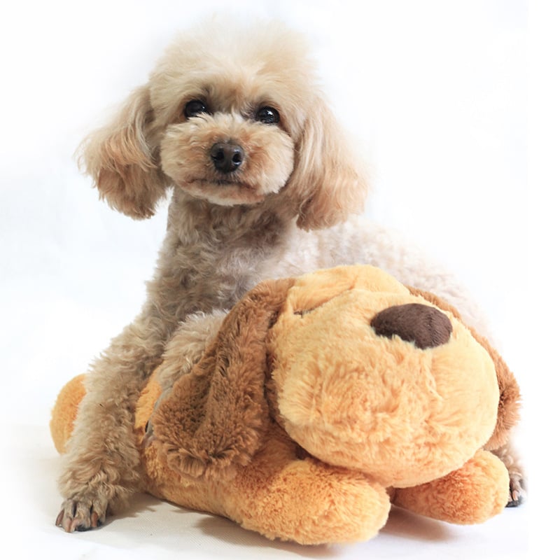 Heartbeat Calming Plush Toy – Anxiety Relief Companion for Dogs & Puppies