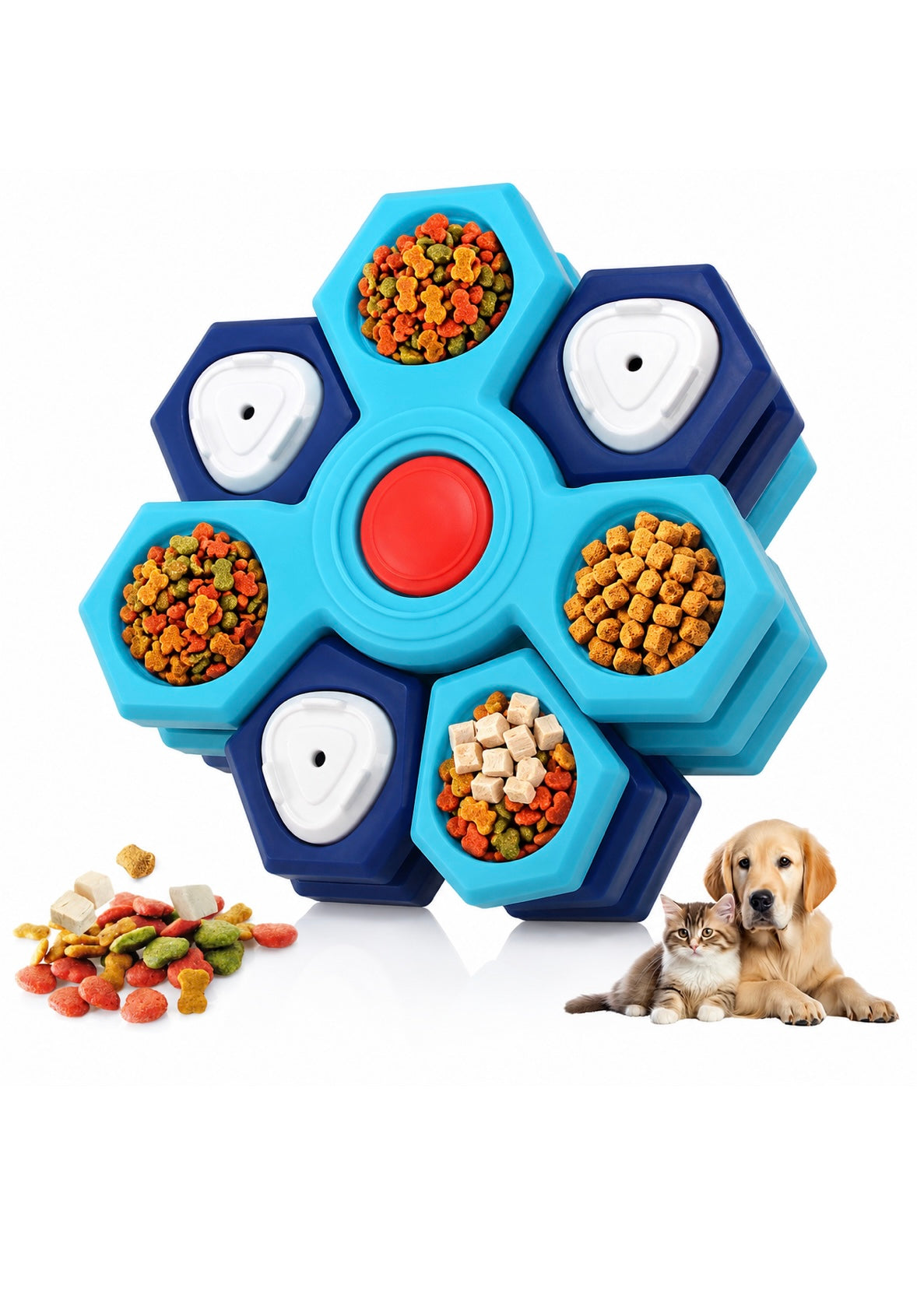 Interactive Dog Puzzle Feeder – Slow Feed & Mental Stimulation Toy