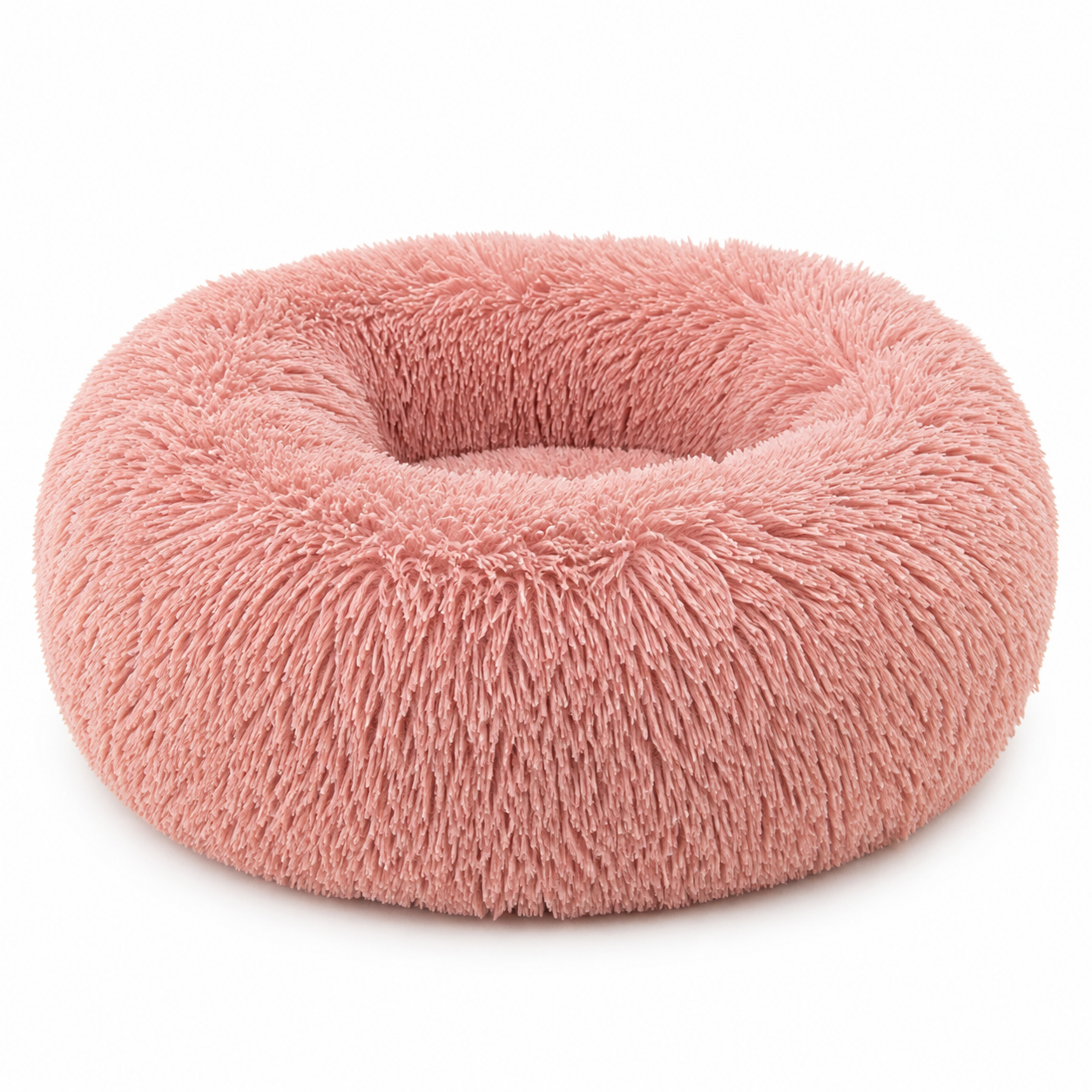 Calming Plush Donut Dog Bed – Ultra-Soft Anxiety Relief Bed