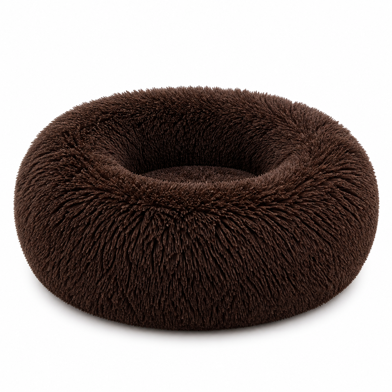 Calming Plush Donut Dog Bed – Ultra-Soft Anxiety Relief Bed