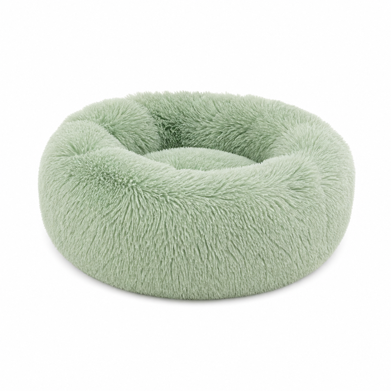 Calming Plush Donut Dog Bed – Ultra-Soft Anxiety Relief Bed