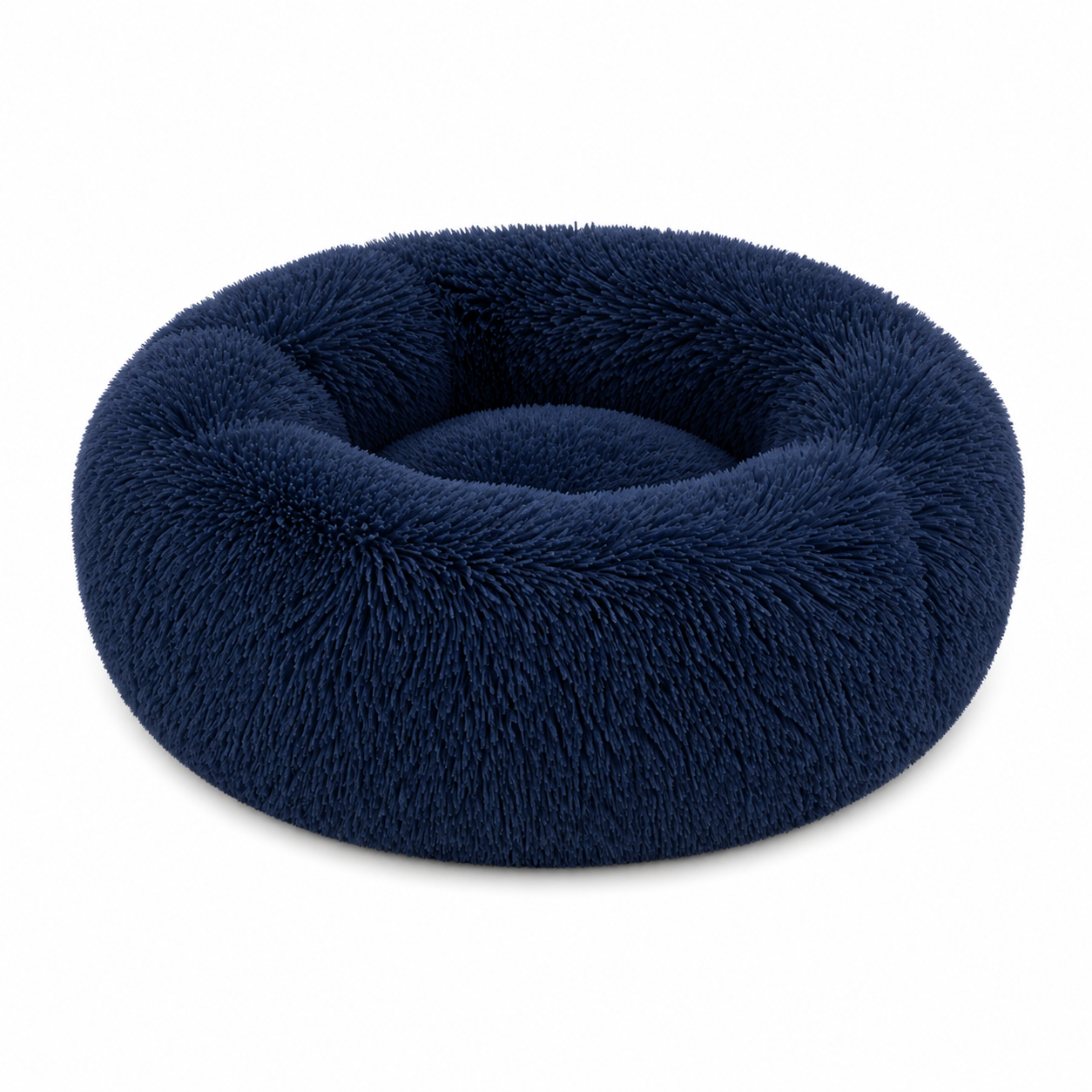 Calming Plush Donut Dog Bed – Ultra-Soft Anxiety Relief Bed