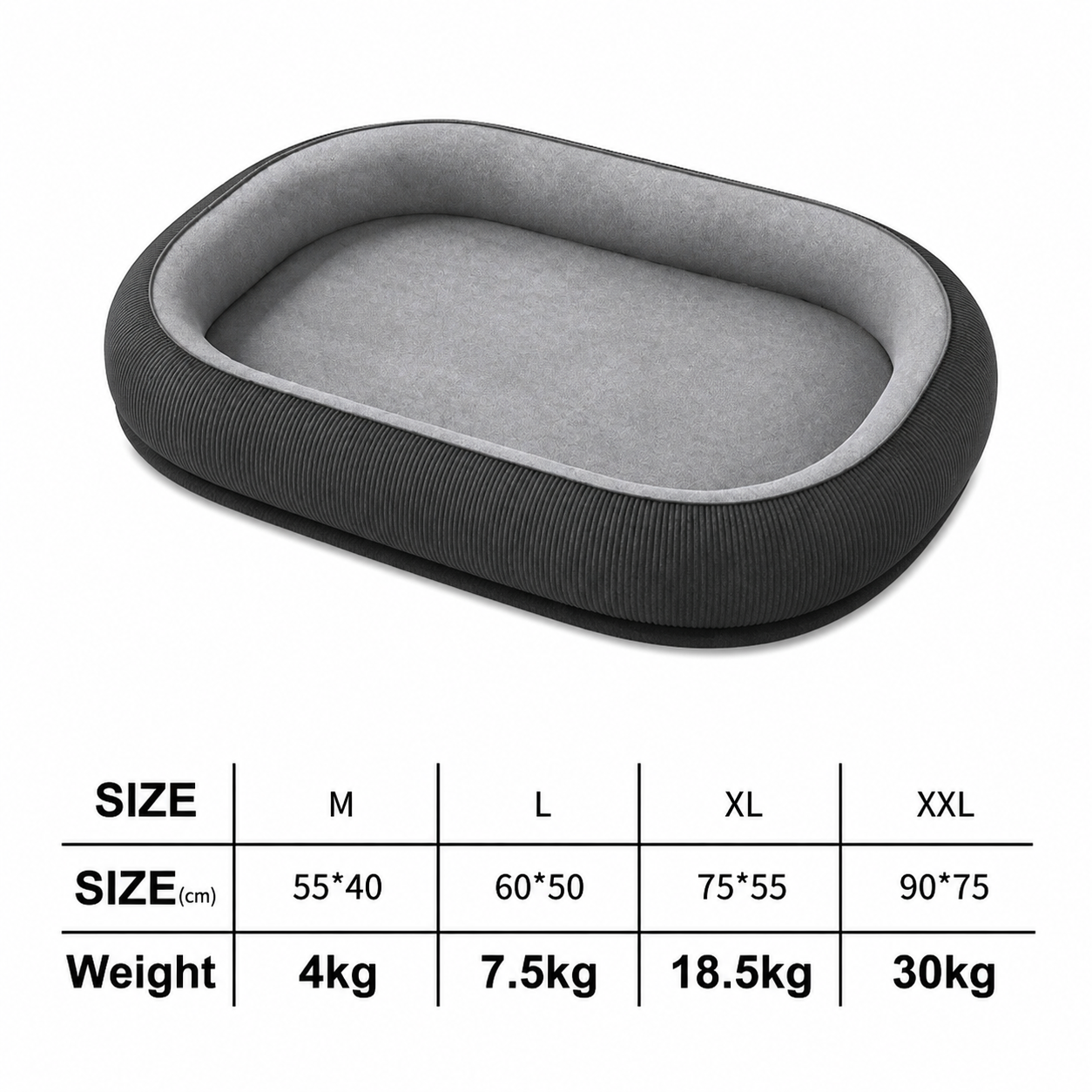 Orthopedic Washable Dog Bed – Anti-Slip, Removable Cushion, All-Season Comfort for Small to Large Dogs