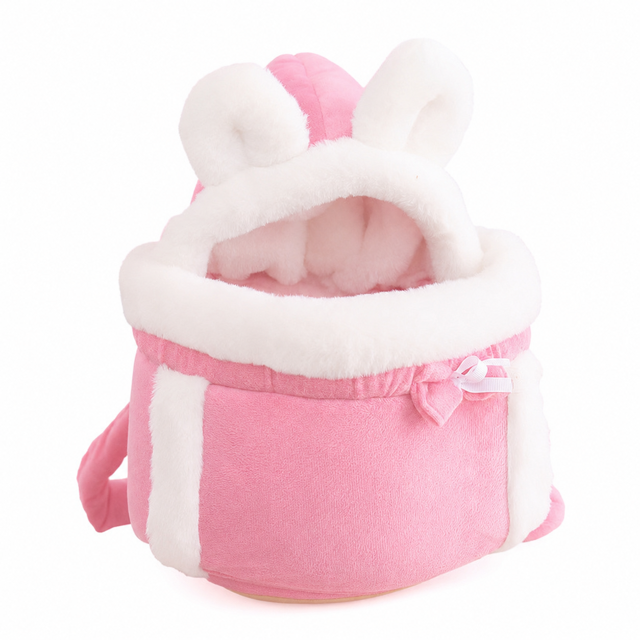 Cozy Cat Carrier Backpack – Soft Plush Travel Sling & Calming Pet Bed (4–12 lbs)