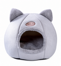 Enclosed Cozy Cat Cave Bed Hideout for Warm, Secure Sleep
