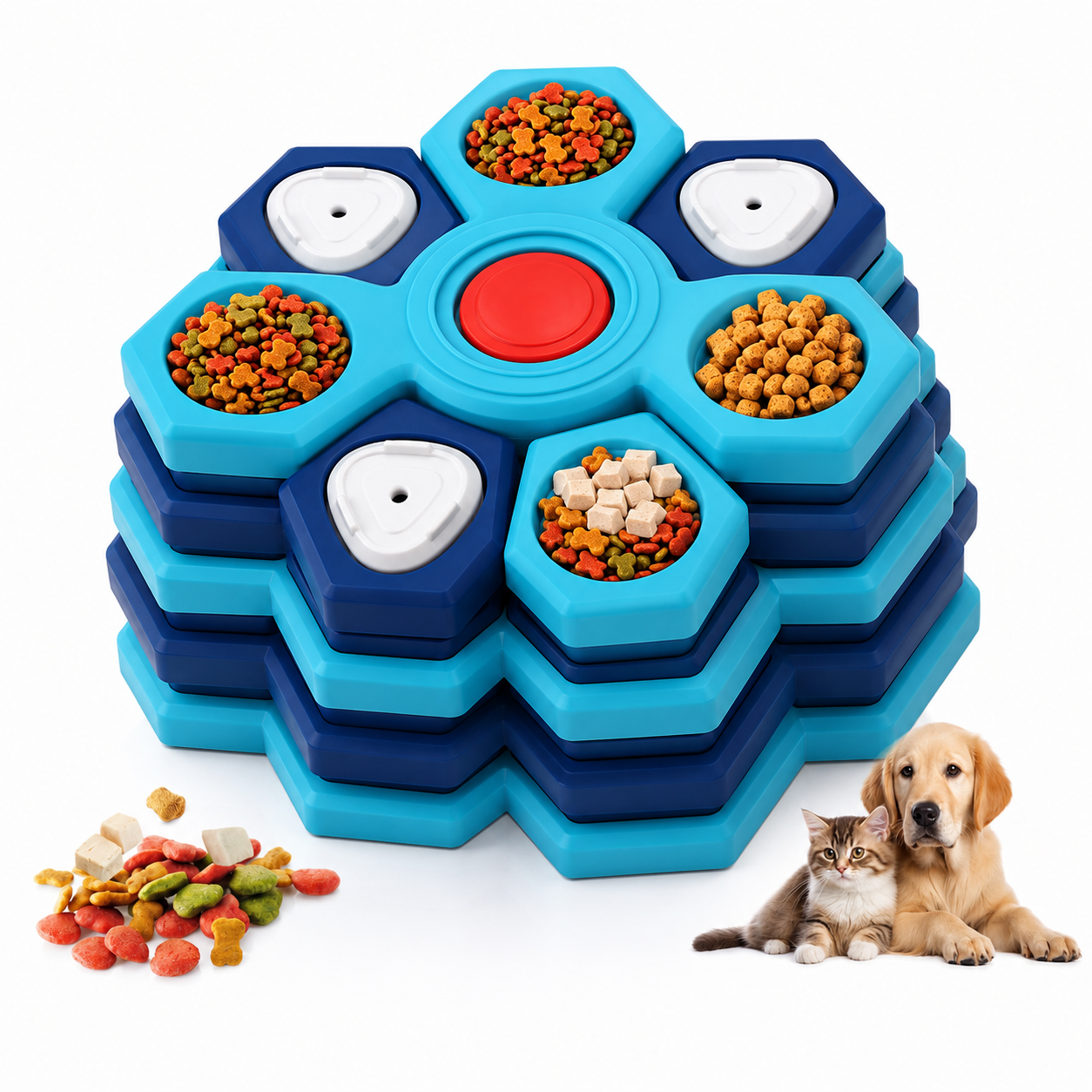 Interactive Dog Puzzle Feeder – Slow Feed & Mental Stimulation Toy