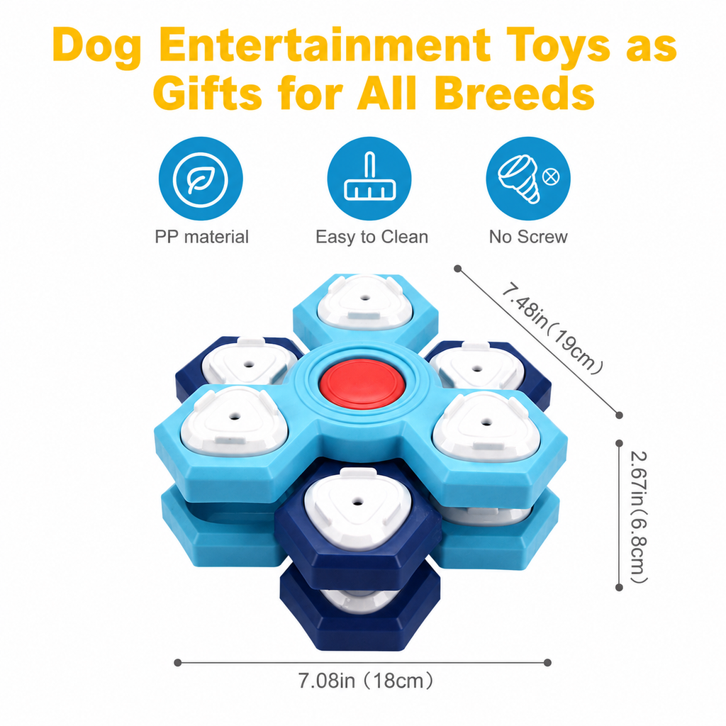 Interactive Dog Puzzle Feeder – Slow Feed & Mental Stimulation Toy