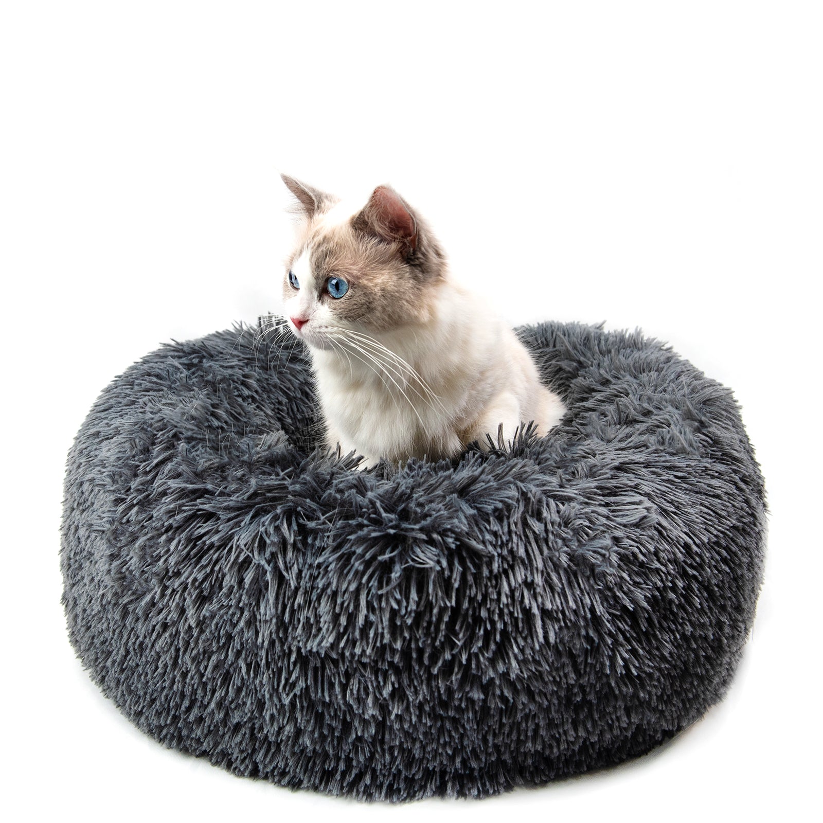 Calming Plush Donut Dog Bed – Ultra‑Soft, Comfort‑Boosting Anxiety‑Relief Bed for Pets