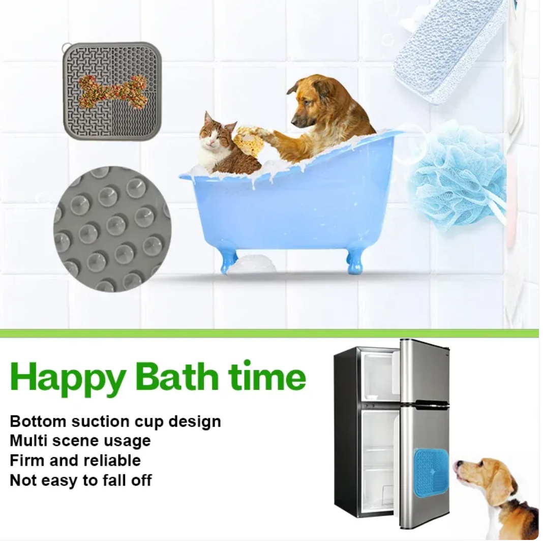 Dog Lick Pad with Suction for Slow Feeding and Calming